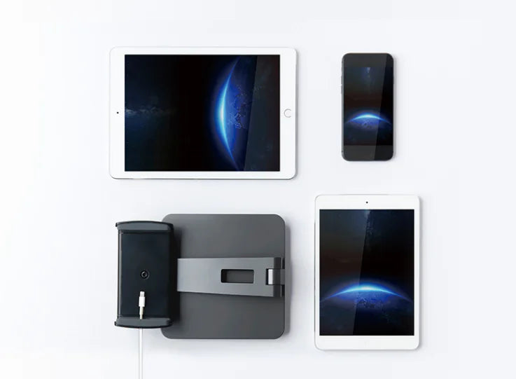 Adjustable Aluminum Desktop Stand for Tablets and Phones