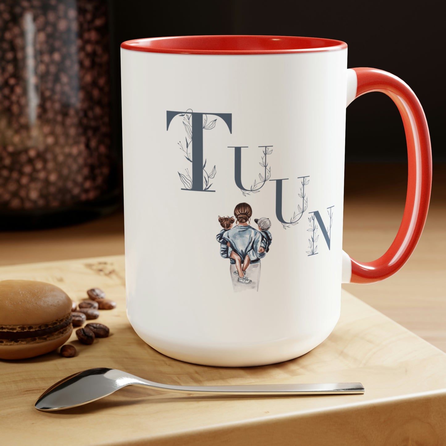 Gifts for Mom -Two-Tone Coffee Mugs, 15oz