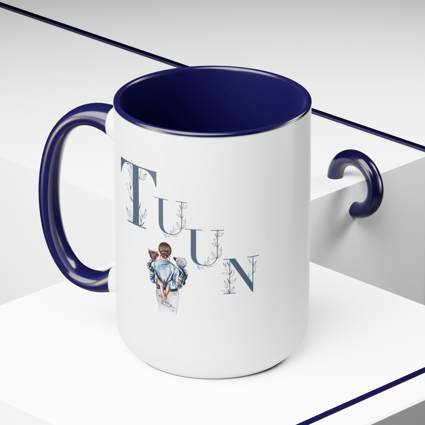 Gifts for Mom -Two-Tone Coffee Mugs, 15oz