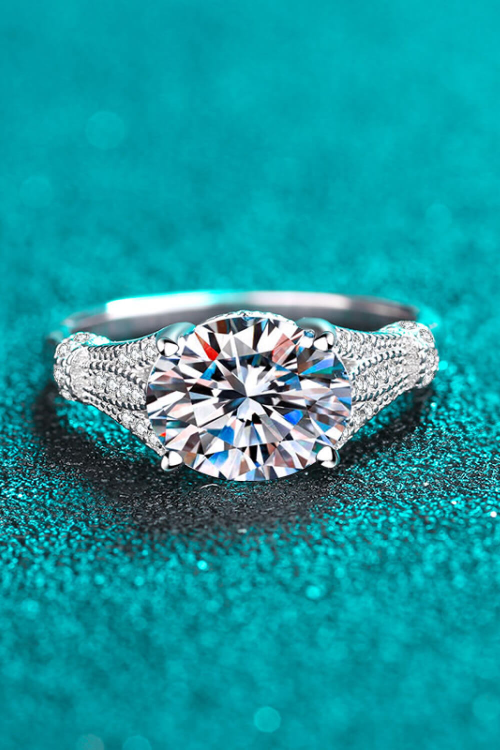 Graceful 3 Carat Moissanite Ring