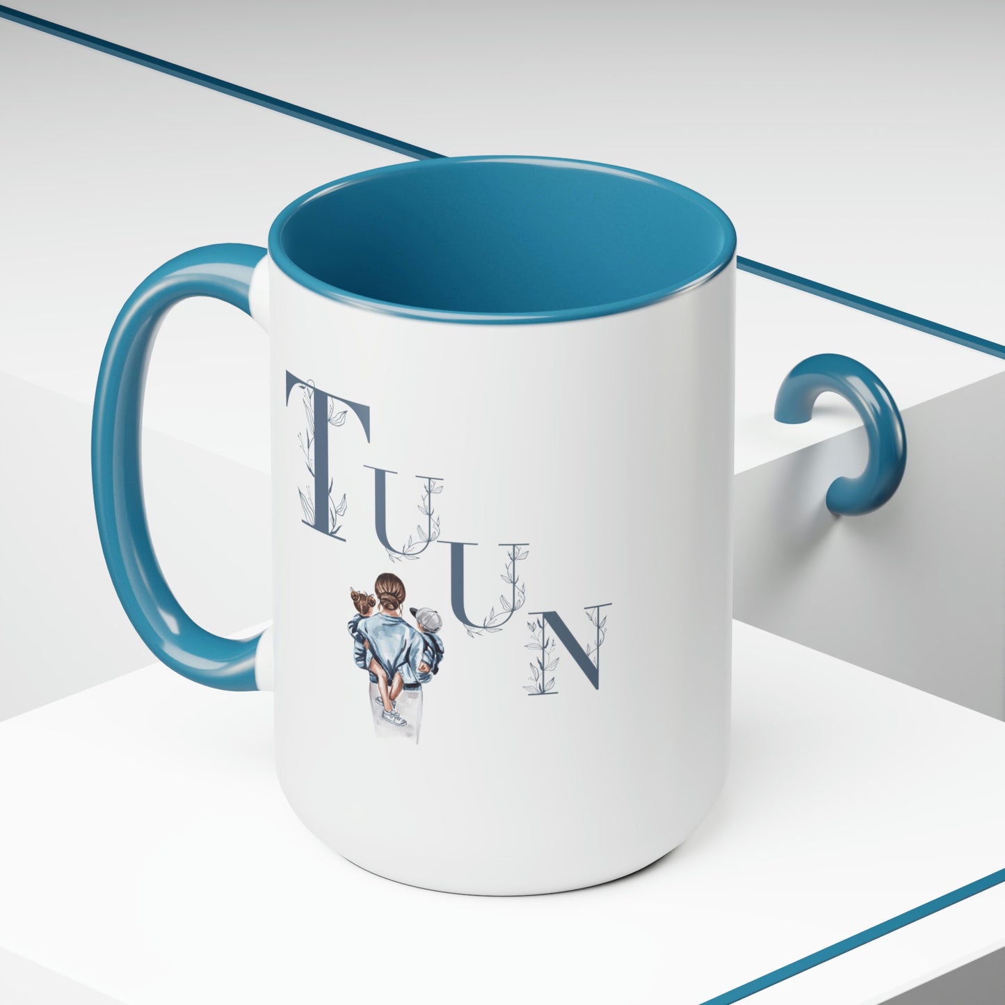 Gifts for Mom -Two-Tone Coffee Mugs, 15oz