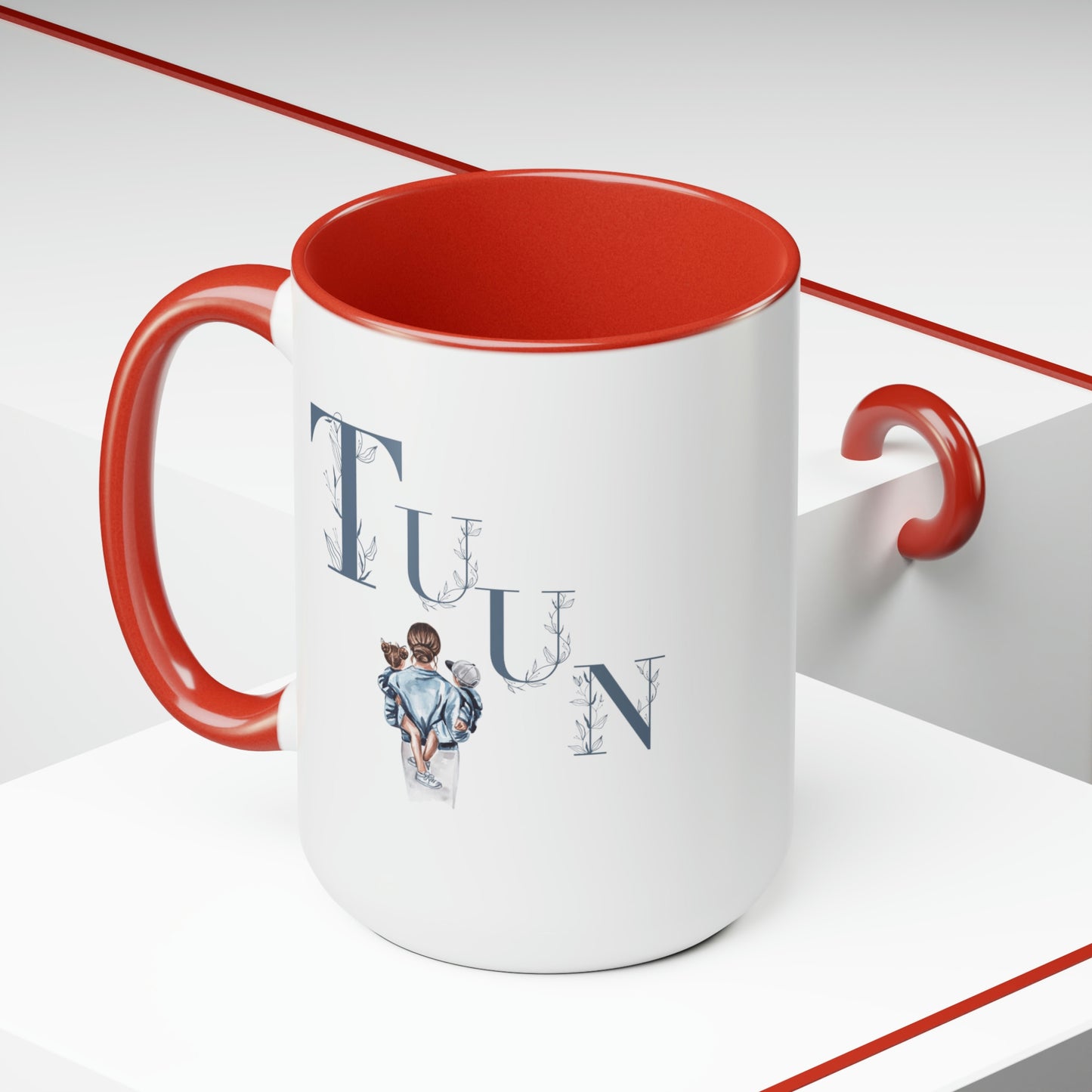 Gifts for Mom -Two-Tone Coffee Mugs, 15oz