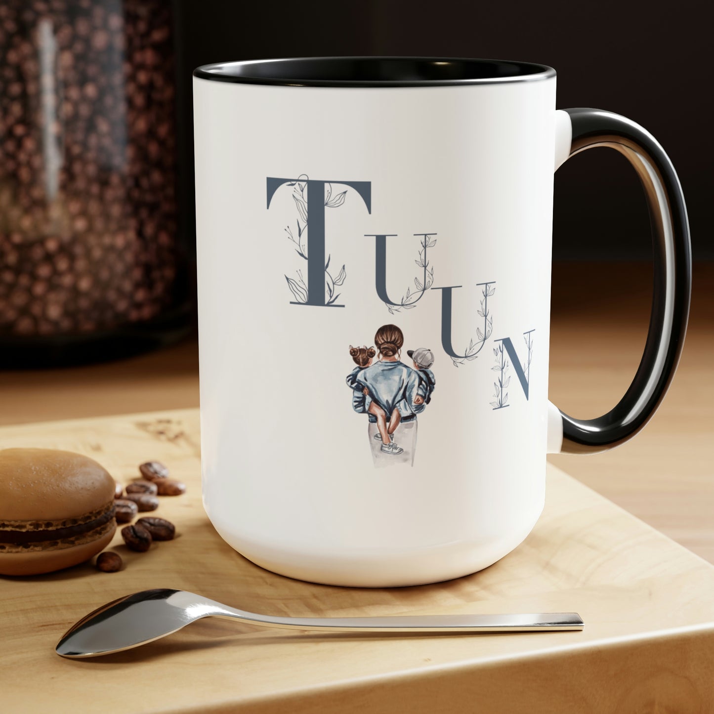 Gifts for Mom -Two-Tone Coffee Mugs, 15oz