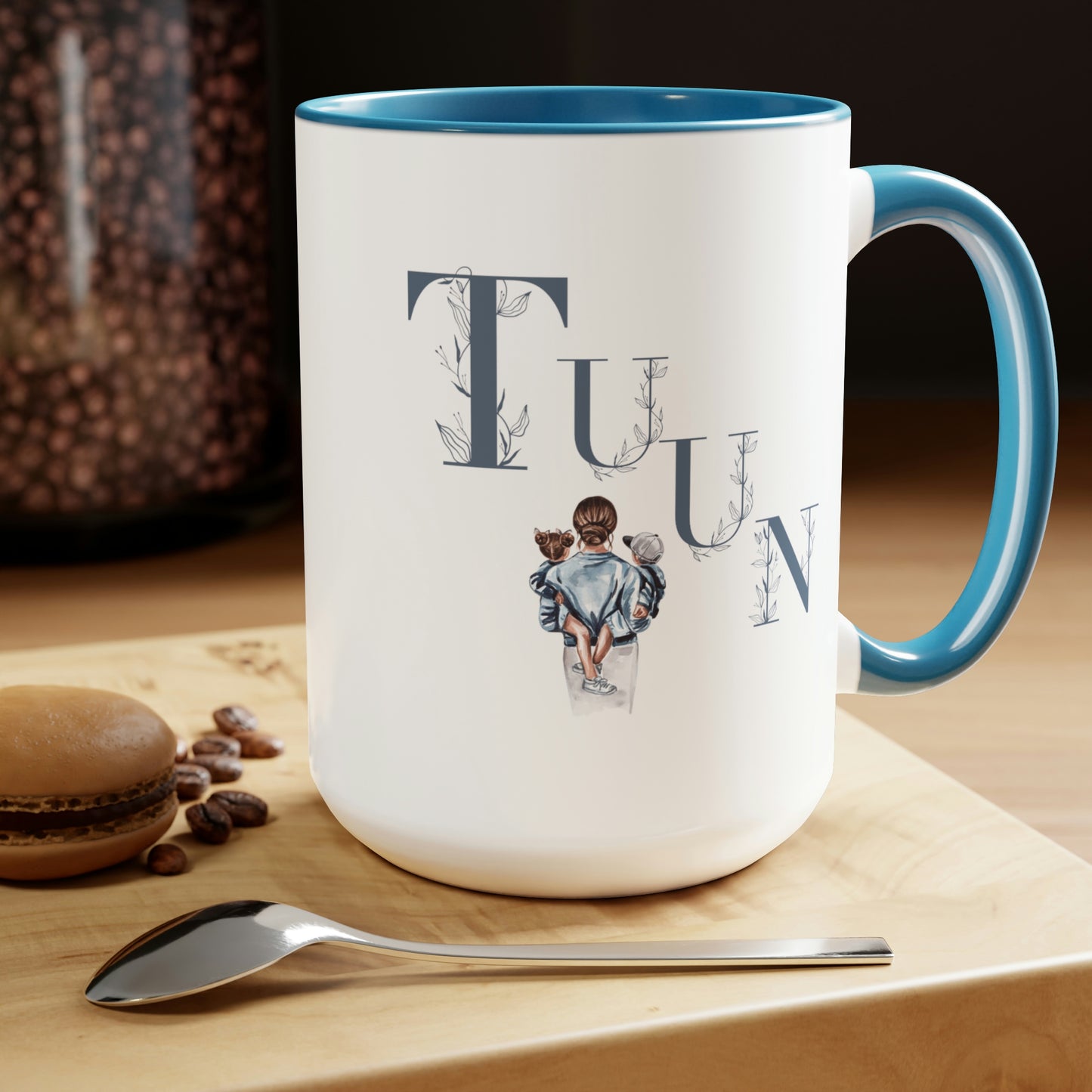 Gifts for Mom -Two-Tone Coffee Mugs, 15oz