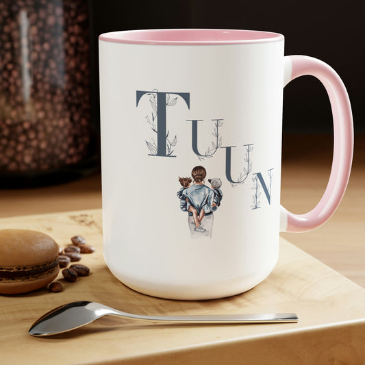 Gifts for Mom -Two-Tone Coffee Mugs, 15oz