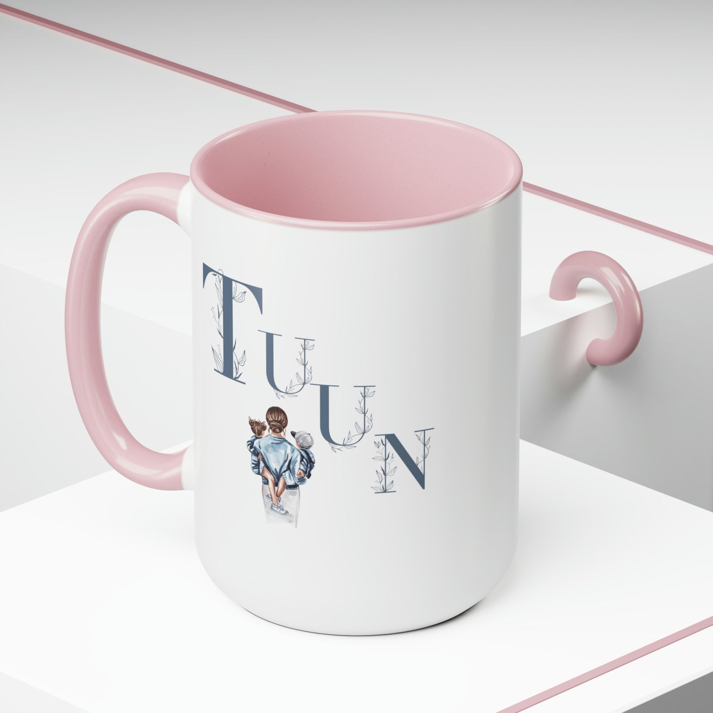 Gifts for Mom -Two-Tone Coffee Mugs, 15oz