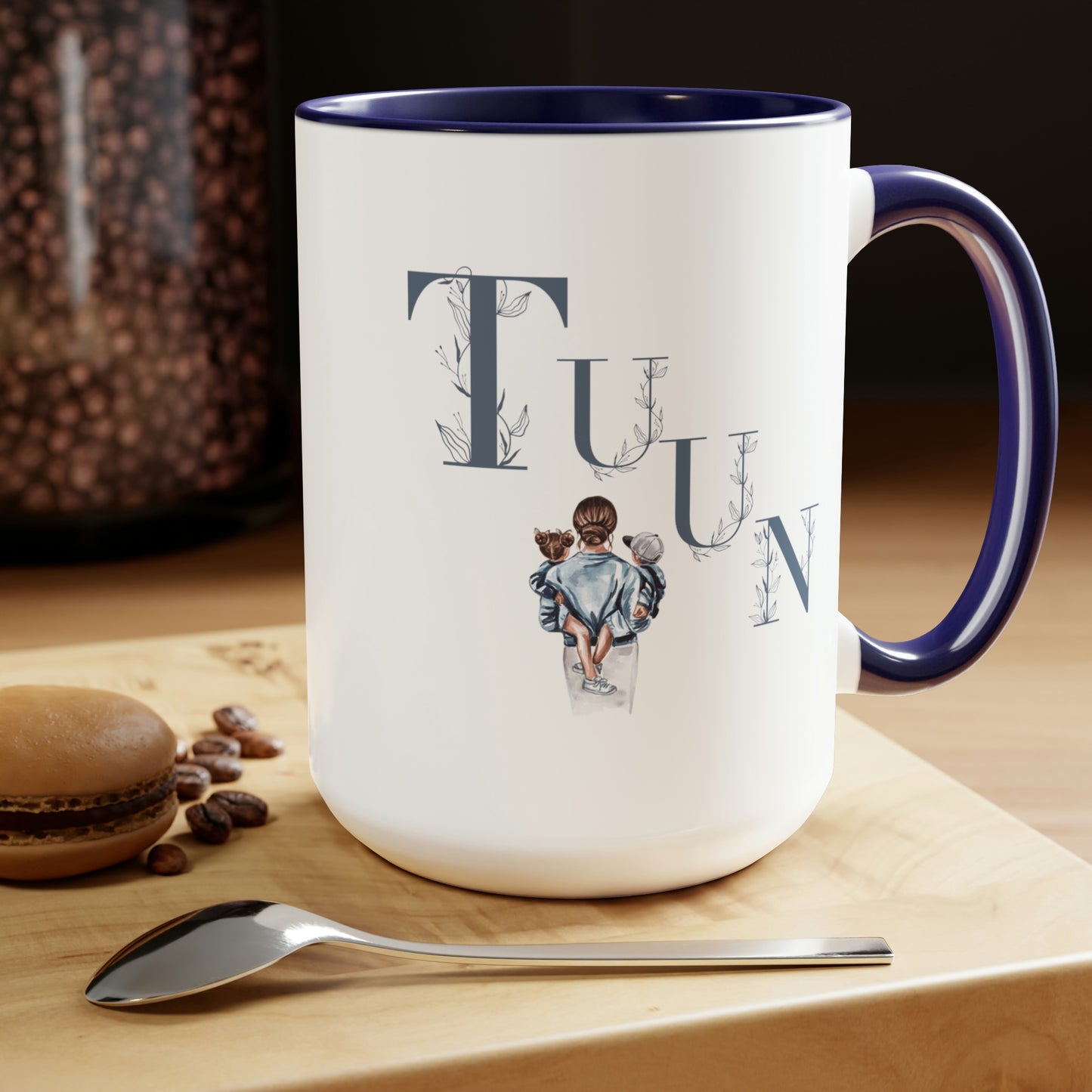 Gifts for Mom -Two-Tone Coffee Mugs, 15oz